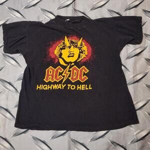 Vintage 1979 AC/DC Highway To Hell T Shirt Size XS/S 17x21